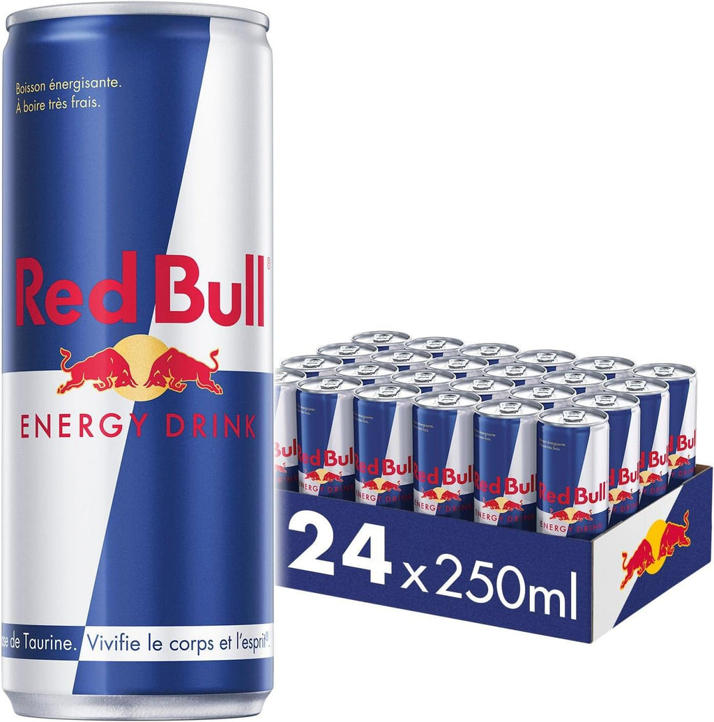 Red Bull-minikøleskab med LED-lys + 24 gratis dåser